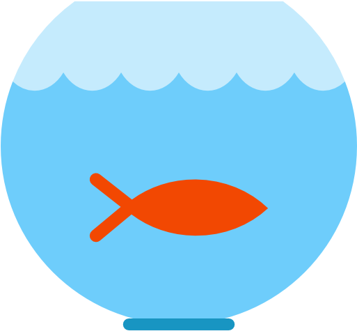 Aquarium Free Icon - Fish In An Aquarium Icon (512x512)