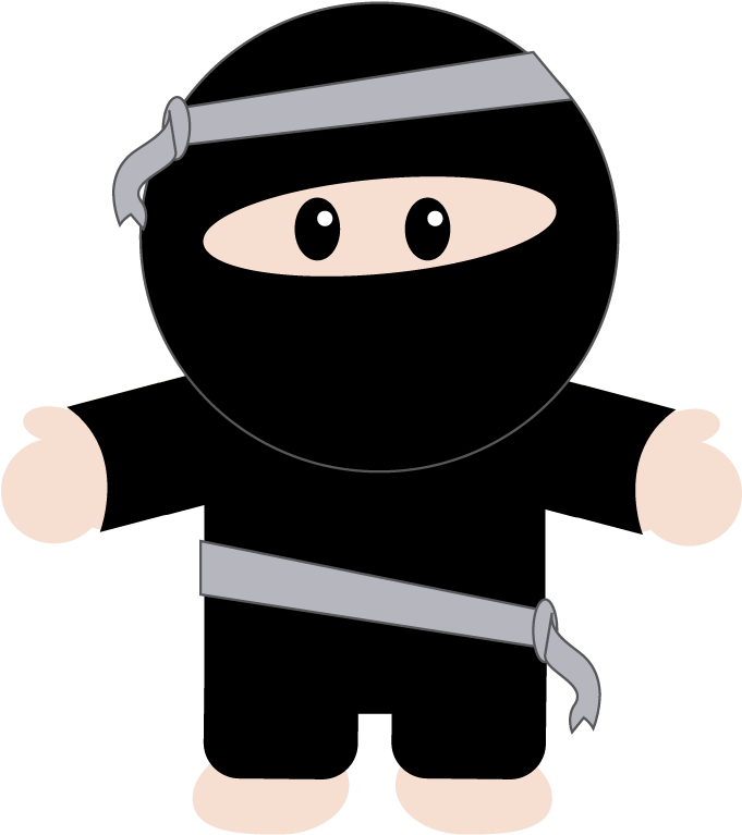 Black Ninja $0 - Cartoon (800x800)