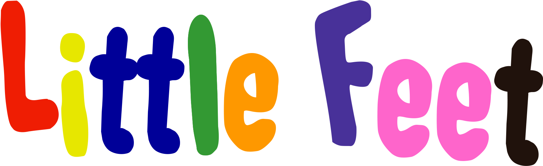 Little Feet Daycare Logo - Little Feet (1813x603)