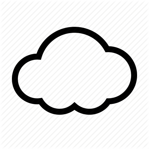 Simple Cloud Icon - Cloud Icon (512x512)