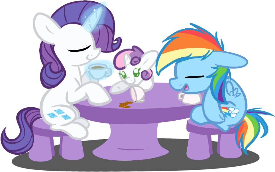 Rainbow Dash Pony Rarity Sweetie Belle Princess Celestia - Yellow (1000x720)