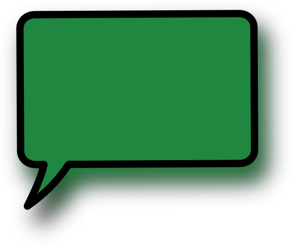 Speech Bubbles And Text Stickers - Green Speech Bubble Png (600x514)