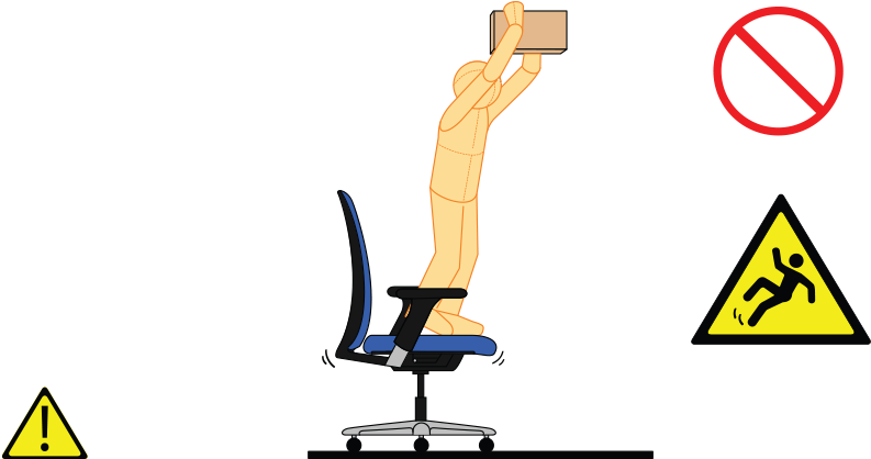 Please Don't Stand On The Seat, Or You Will Fall Down - Office Chair (800x424)