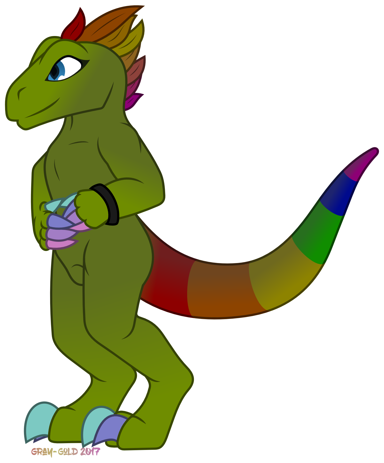 Gay Raptor - Cartoon (1586x1915)