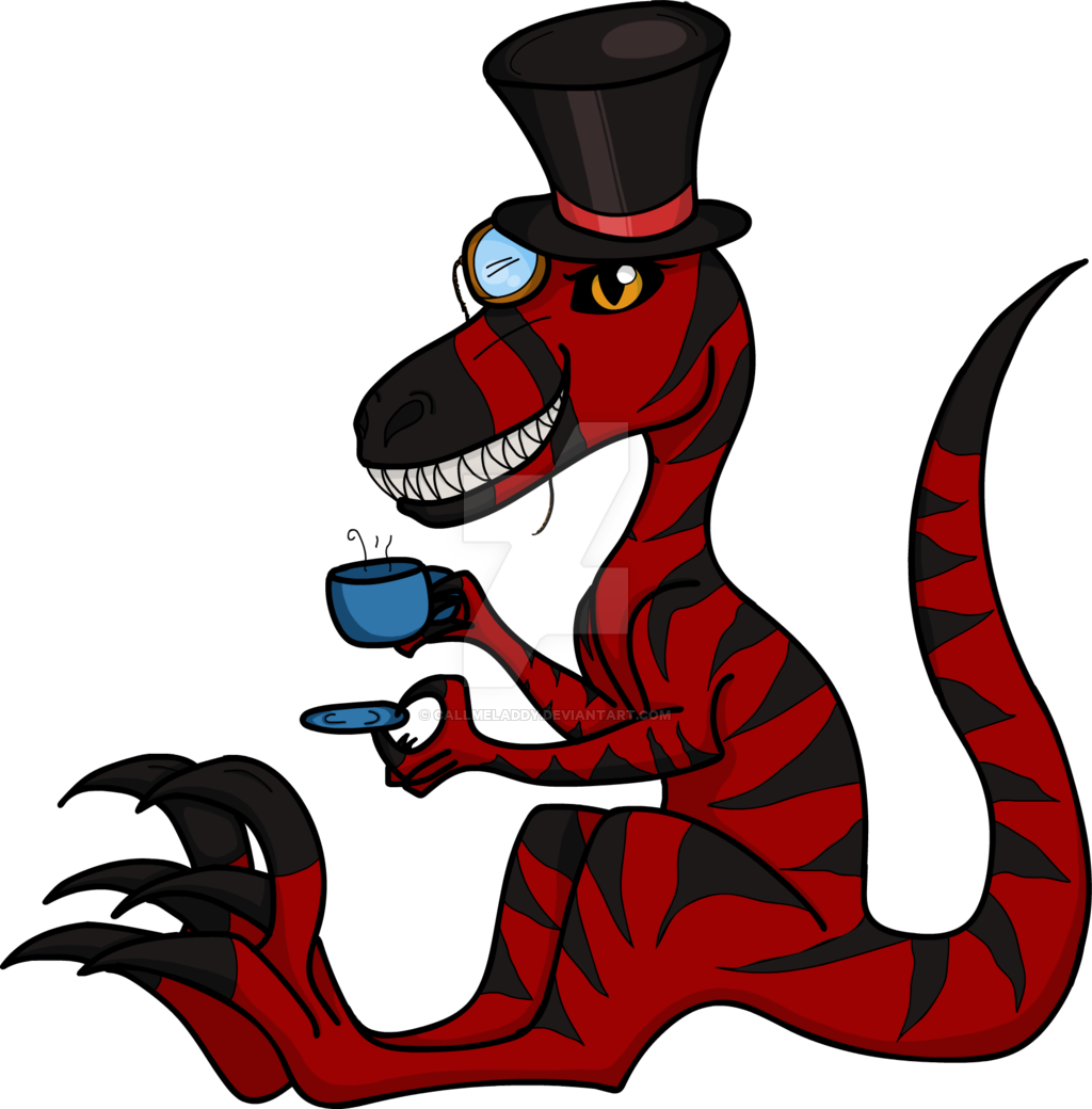 Top Hat Velociraptor By Callmeladdy Top Hat Velociraptor - Digital Art (1024x1040)