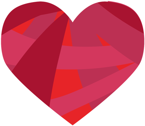 Colorful Heart Sticker Transparent Png - Heart (512x512)