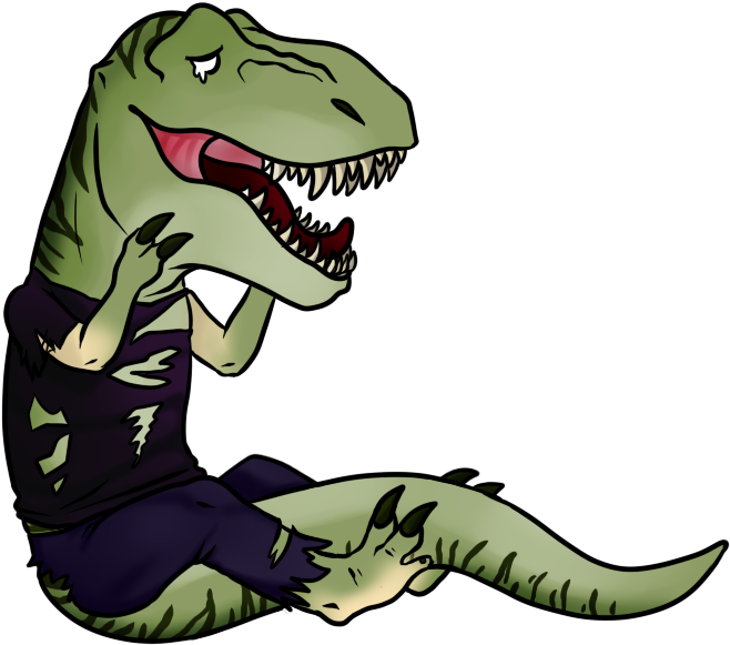 Insert Dinosaur Pun Here - Tyrannosaurus (800x609)