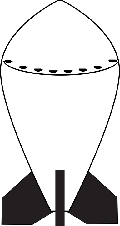 Missile Clipart - Nuclear Weapon (384x720)