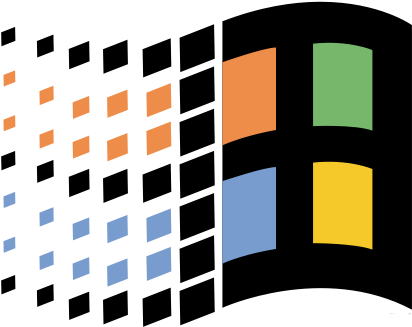 Microsoft Powerpoint Version - Windows 95 Logo Png (447x345)