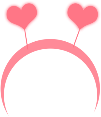Find This Pin And More On Overlays By Laritxr - Heart Headband Transparent (500x500)