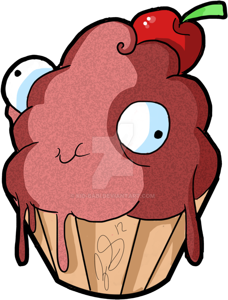 Cute Muffin Cake By Kid-babi - Muffin (774x1032)