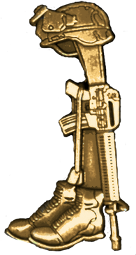 Lapel Pin, Battle Cross - Firearm (400x400)