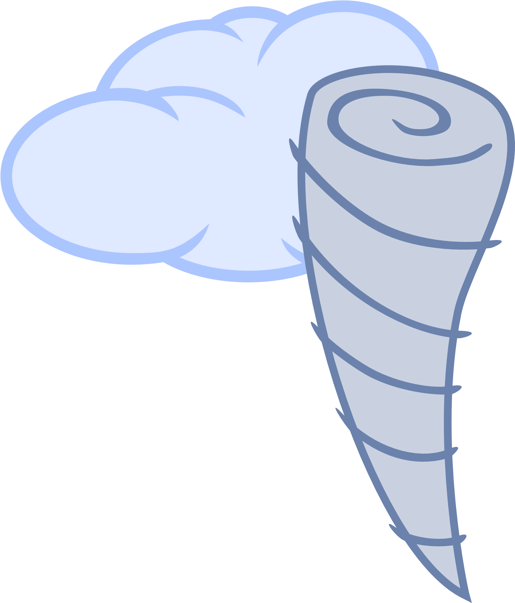 Cloud And Twister Cutie Mark Request By The Smiling - Mlp Clouds Cutie Mark (1723x2000)