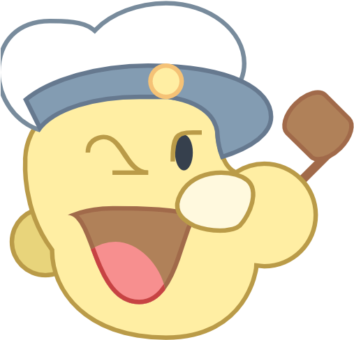 Pipe Clipart Popeye - Best Cartoon Character Face (512x512)