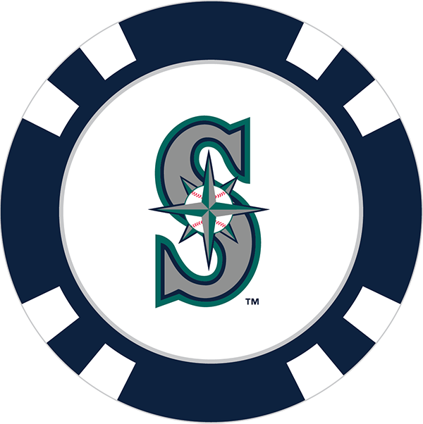 Seattle Mariners Poker Chip Ball Marker - Toronto Blue Jays Png (600x602)