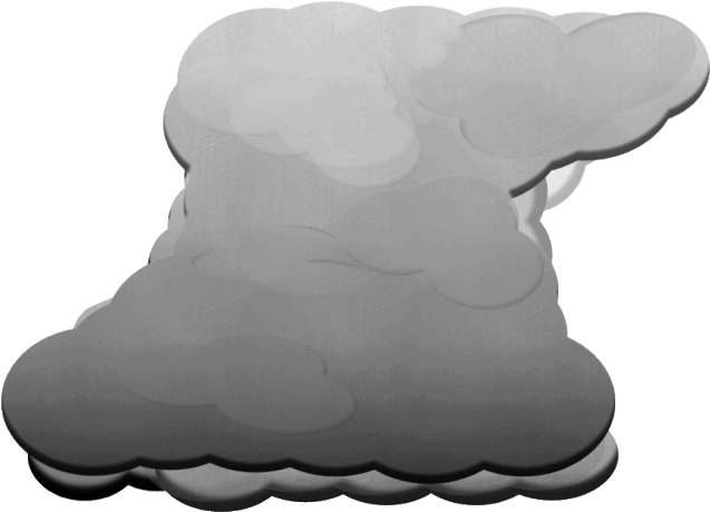 Clouds Clipart Cummulus - Cumulonimbus Clouds Outline (672x459)