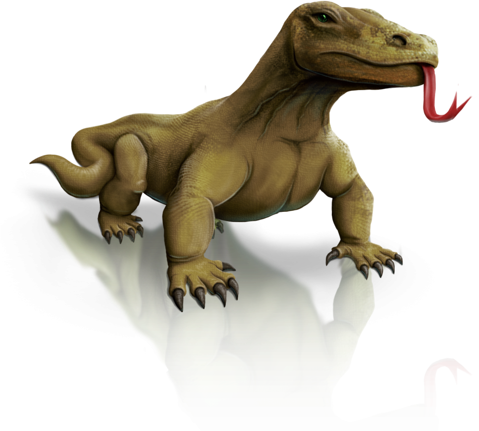 Komodo Dragon Clipart Tribal - Komodo Icon Png (1014x1024)
