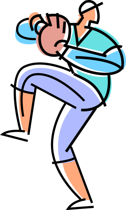 Vector Illustration Of American Pastime Sport Of Baseball - Vector Illustration Of American Pastime Sport Of Baseball (420x700)