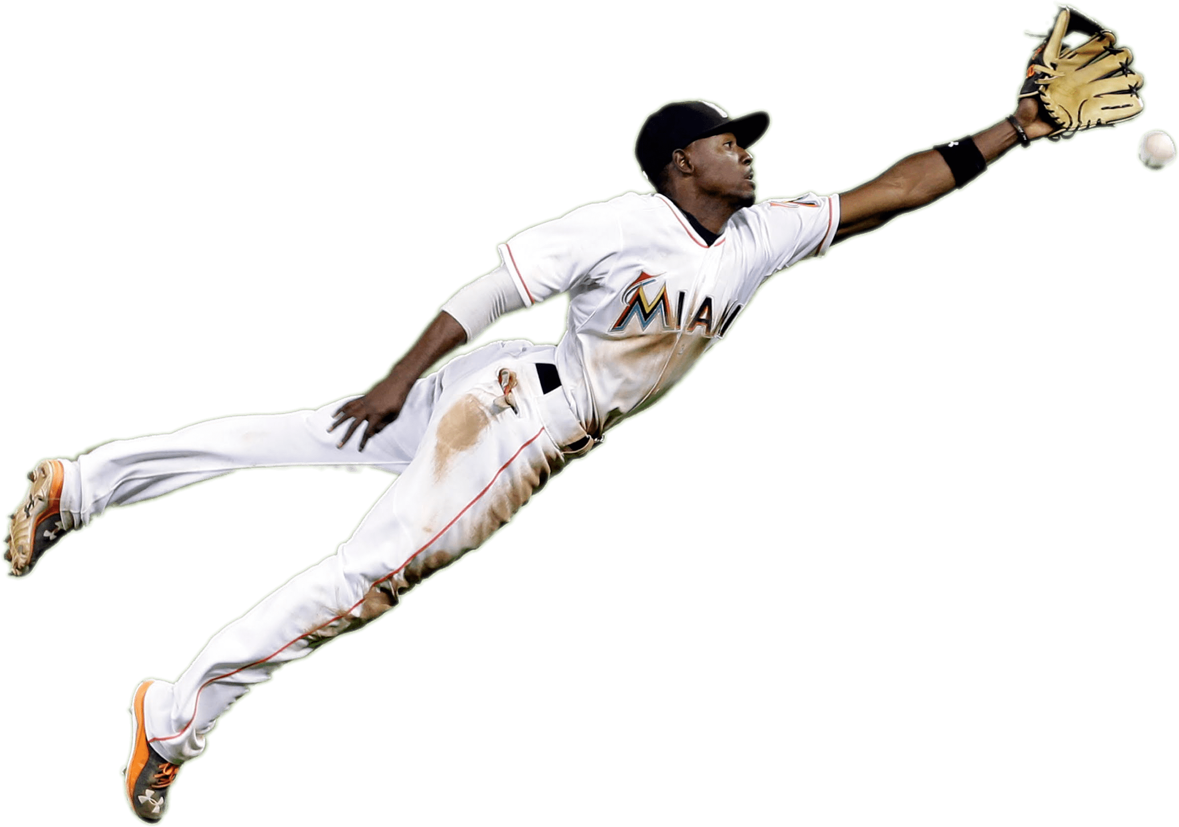 Player Catching Baseball Transparent Png - Baseball Player Catching Ball Png (3000x1917)