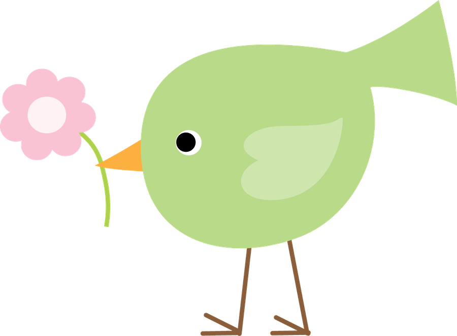 Passarinhos 2 - Minus - Green Bird Clip Art (1283x945)