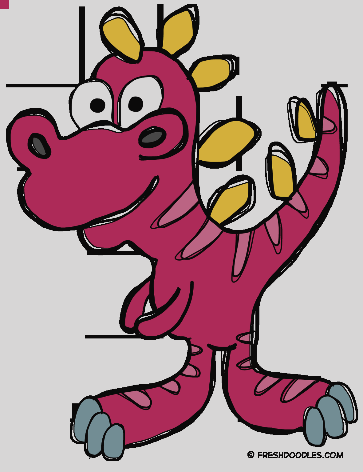 Image Free Cartoon Dinosaur Clip Art Clipartcow Dinosaur - Cartoon (1181x1534)