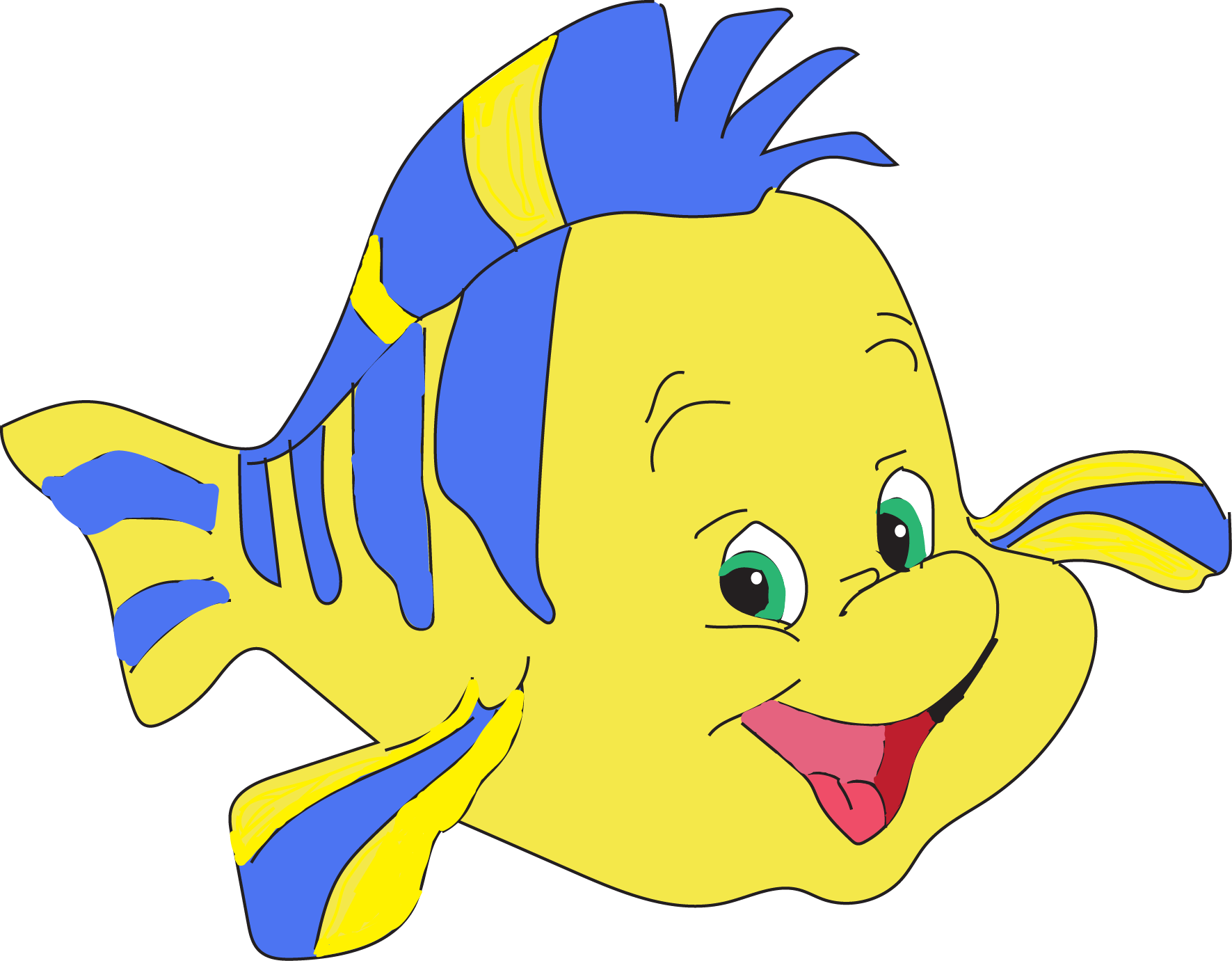 Clipart 1 Clipart 2 Background - Coral Reef Fish (1771x1381)