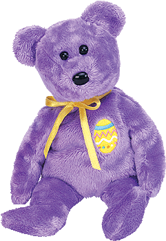 Eggs Iii - Ty Beanie Baby - Eggs 3 The Purple Easter Bear (350x350)