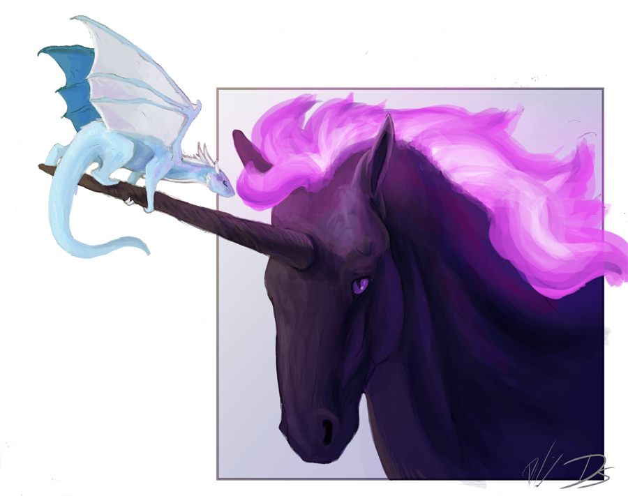 Fax Collab Round By Penny-dragon - Dragon (900x711)