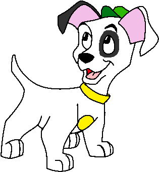 Lucky The Dalmatian With Doki By Levi513 - 101 Dalmatians Series Lucky (354x378)