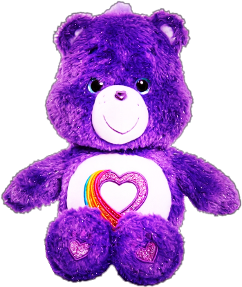 Rainbow Heart Care Bear (480x518)