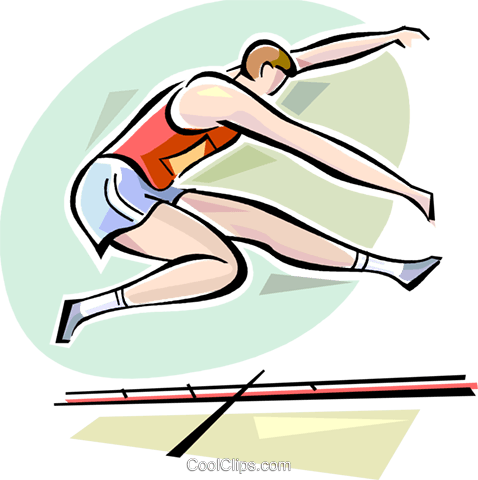 Miscellaneous Royalty Free Vector Clip Art Illustration - Long Jump Clip Art (478x480)
