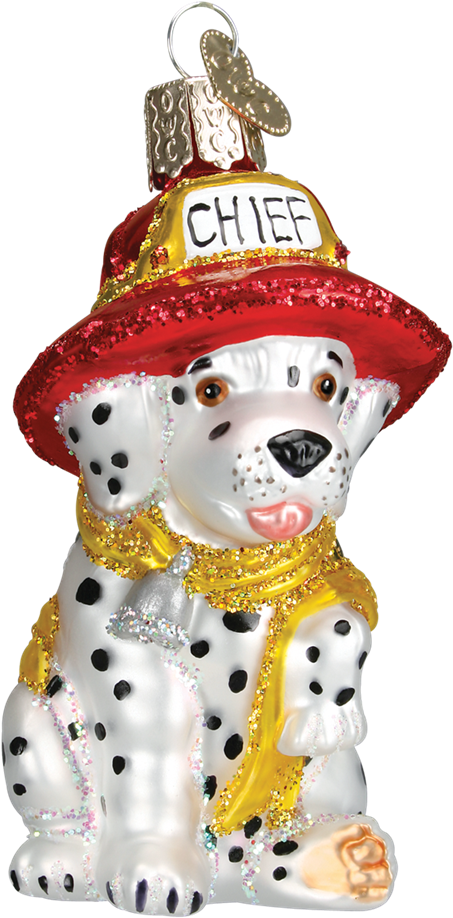 Old World Christmas Dalmatian Pup Glass Ornament (1000x1000)