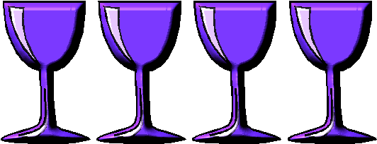 Wine Clipart 4 Cup - 4 Cups Of Passover (541x230)