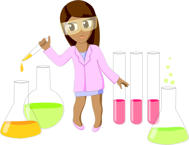 Chemistry-2941722 - Laboratorista Quimica Para Dibujar (640x492)