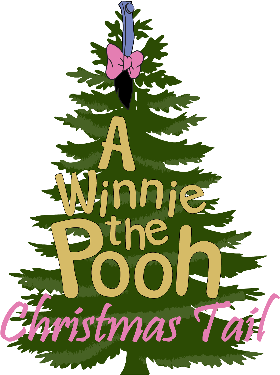A Winnie The Pooh Christmas Tail Class Act Productions - Pine Tree Silhouette (1201x1590)