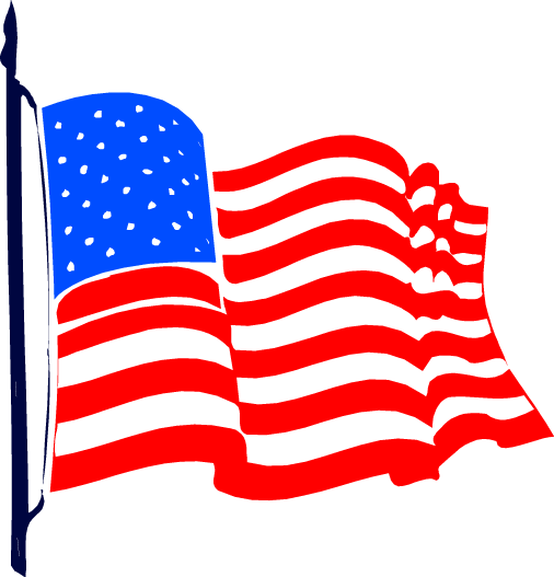 Us Flag Clip Art And American Flag Dromfep Top Clipartix - Free American Flag Clip Art (506x527)