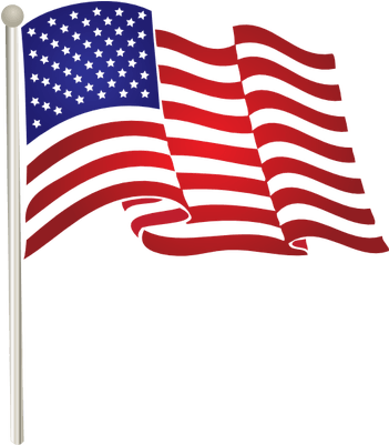 Pin American Flag Clip Art - Usa Flag Transparent Background (400x400)