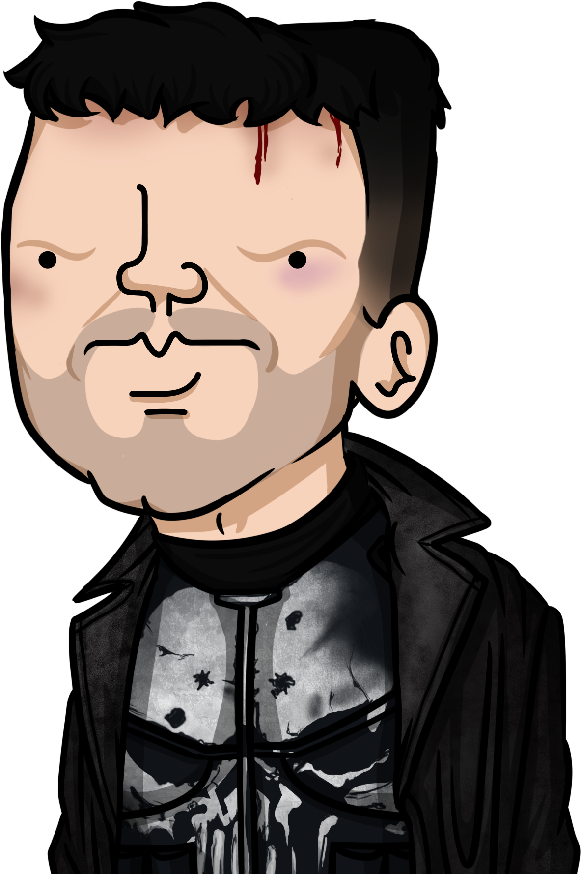 Terracid As The Punisher /frank Castle - Cartoon (2000x2000)