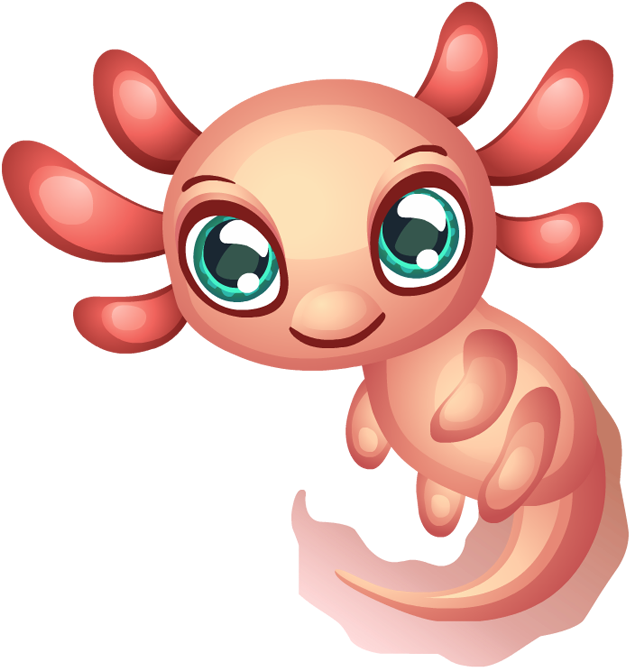 Our Lovely Axolotl - Kawaii (700x700)