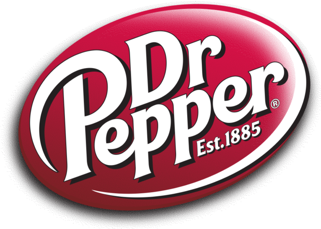 Logopedia Dr Pepper Real Clipart And Vector Graphics - Caffeine Free Diet Dr Pepper, 12 Fl Oz Cans, 8 Pack (640x472)
