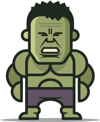 Hulk Clipart Mini - T-shirt (500x500)
