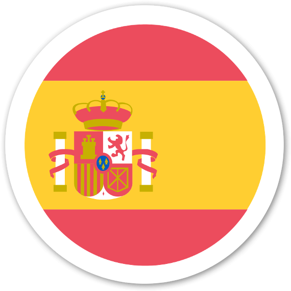 Spain Flag Sticker - Spain Emoji (600x600)