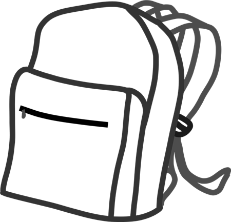 Backpack Program - Draw A School Bag (450x433)