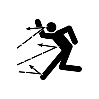 There Are Dangers When Standing Under A Doorway During - Warning Flying Objects (400x400)