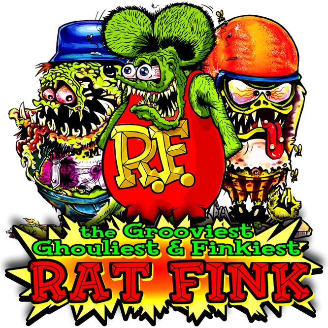 Image Result For Rat Fink Characters - Rat Fink Logo Png (1038x1053)