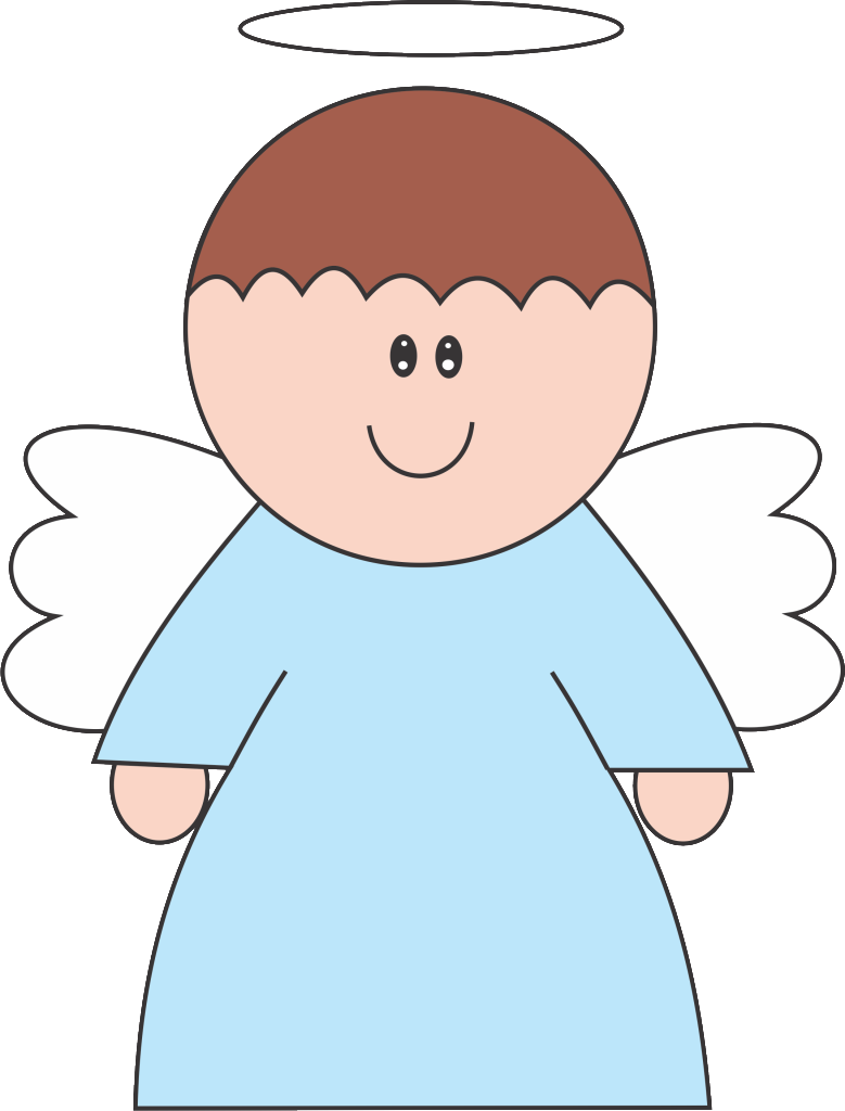 Baby Angels Cartoon - Dibujo De Angel De Bautizo (779x1024)