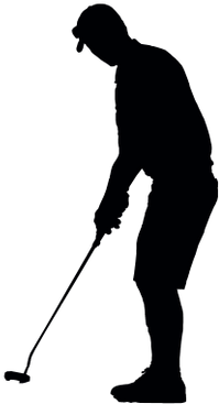 Golfer Silhouettes (400x400)