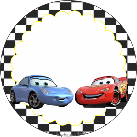 Tag Agradecimento Para Nome3 - Single Source Party Supply - Cars Edible Icing (473x474)