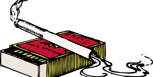 Smoking Thrills But Kills Is A Popular Slogan Among - Clip Art (600x303)