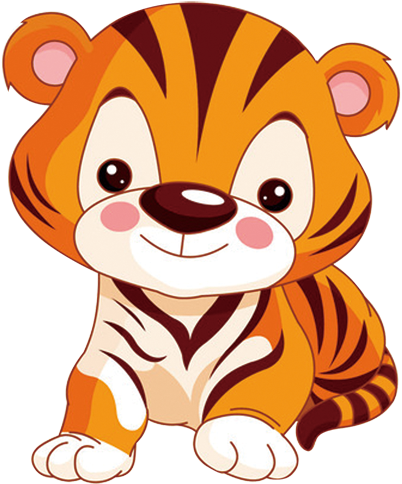 Tiger Animation Child Animal - Cartoon Tiger Animation (835x719)